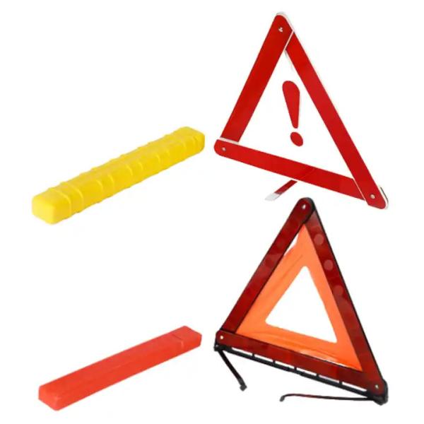 Buy Road Safety Reflector Wind-Proof Breakdown Early Warning Device Triangle Emergency Warning Kit Sign Reflective Warning at wholesale prices