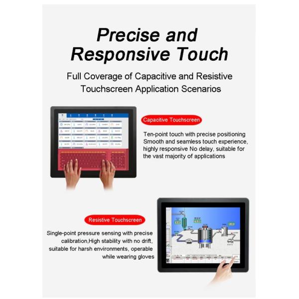 21.5 Inch 1920*108 IP65 Industrial Box PC Tablet Embedded PLC/Robot HMI Capacitive/Resistive Flat Panel Mount LCD Display