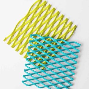 Quality A3003 Powder Coating Expanded Aluminum Mesh For Building Cladding Facade for sale