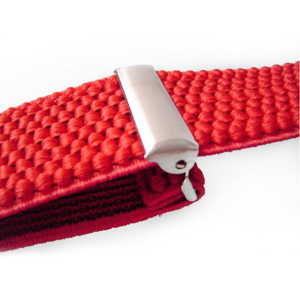 Children Polyester Elastic Strap Clip 80cm Woven Red Y Back Suspender