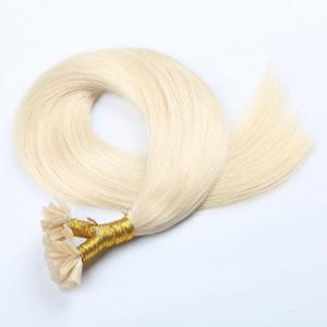 Quality Straight Nail Clip In Hair Extensions , Curly Nail Tip Hair Extensions for sale