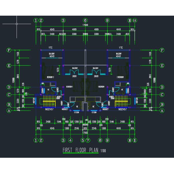 Multi Storey Steel Building 1-20 Layer Q235B Q355B Frame