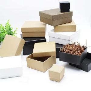 China Socks 1200gsm Recycled Paper Gift Box Multi Size 4x4 Kraft Boxes on sale