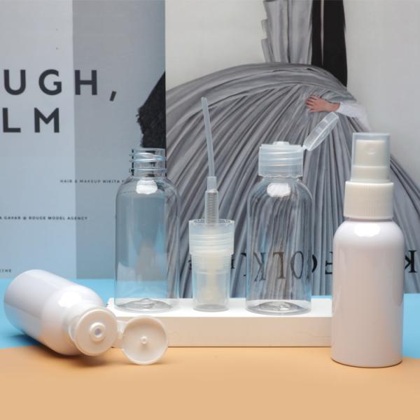 Transparent 50ml Plastic Packaging Bottles Dip Pump with thin nozzle