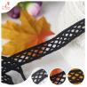 Buy cheap Bilateral Black Lace Trim Pure Poly Rhombus Mesh Lace Ribbon For Diy Creation from wholesalers