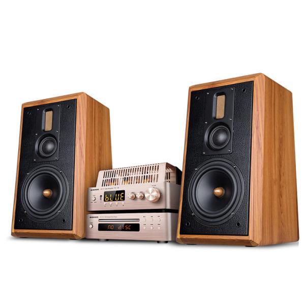 Buy 100W Wireless Bookshelf Speakers with High Density Audio Crossover in Modern Style at wholesale prices
