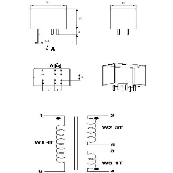 Carrier Isolation Coupler HM QPLC451 Common Mode Choke W1
