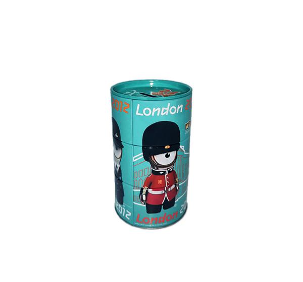 Buy Cartoon Design Round Tin Cans , Customized Logo Coin Tin Can Recyclable at wholesale prices