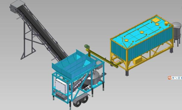Buy Fast Moving Small Concrete Batch Plant  26m³ Container Cement Silos at wholesale prices