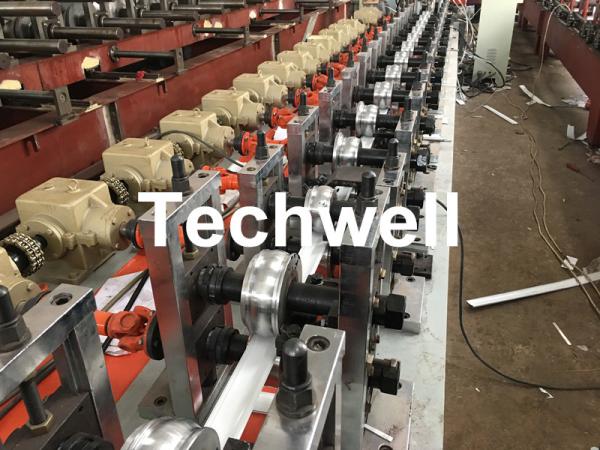 Buy PLC Frequency Control PU Foam Roller Shutter Slat Machine With Guiding Column Forming Frame Structure at wholesale prices