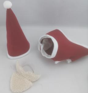 China Stuffed Planet Friendly Plush Dog Toys Santa Dog Toy Christmas Wears on sale