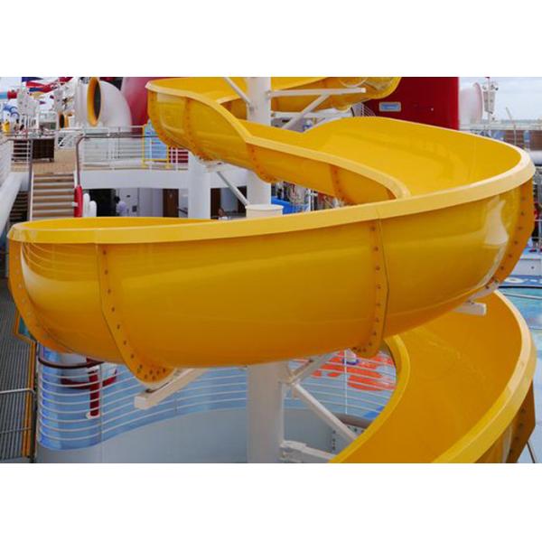 Water Park Spiral Colorful Water Slide Safety Steel Bracket For Aqua Park