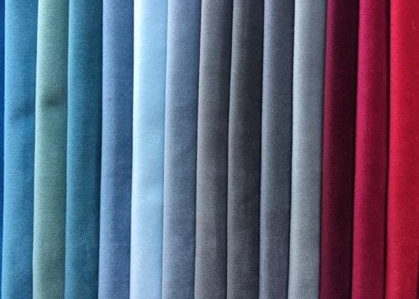 Buy Colorful Plain Polyester Velvet Fabric Soft Knitted with Short Fiber at wholesale prices