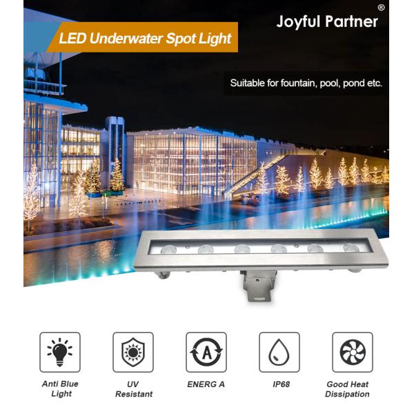 Commercial Exterior RGB Linear LED Underwater Spotlight 316SS IP68 With DMX Control