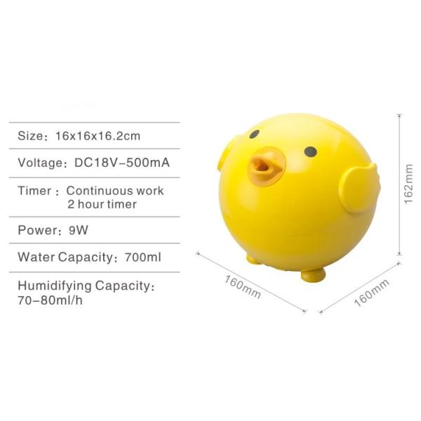 Yellow Duck Aroma Electric Air Freshener Diffuser Cartoon Ultrasonic Essential Oil Diffuser