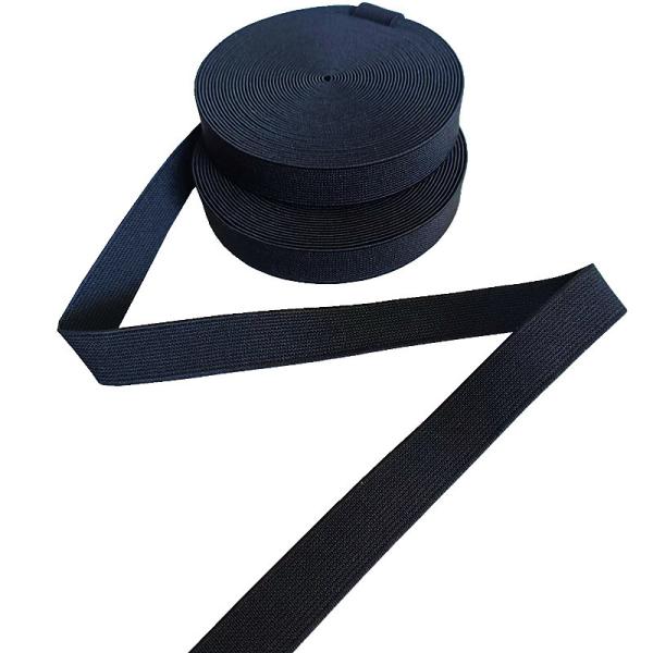 Woven Elastic Band Polyester Black Waistband For Cloth