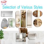Modern Frameless Wall Mirror with Easy Mounting Hardware