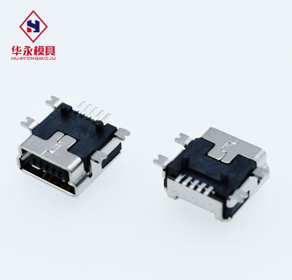Buy SS Shell B Type 5 Pin 30V DC Micro USB Socket Connector at wholesale prices
