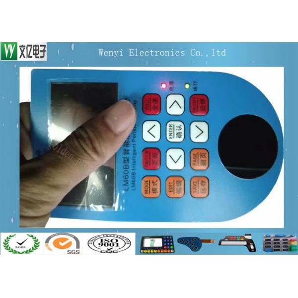 China Side Light LED Backlit Embossing Membrane Switch With Polydome on sale China Side Light LED Backlit Embossing Membrane Switch With Polydome on sale