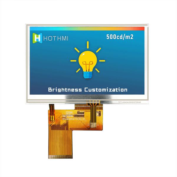 4.3 Inch 480x272 RGB TFT LCD Display with Resistive Touch Screen