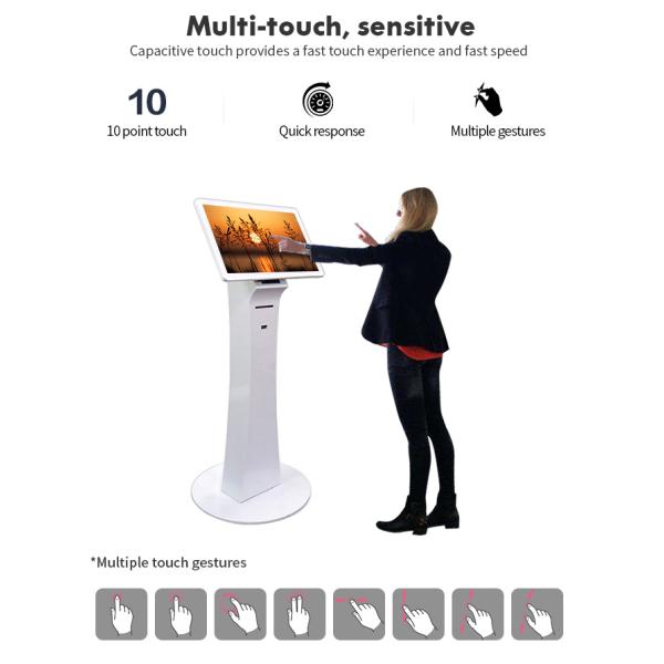 300cd/M2 21.5 Touch Screen Self Service Machine With Printer