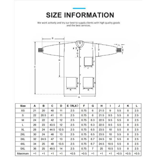 OEM PP SMS Middle School Science Lab Coat For Visitor