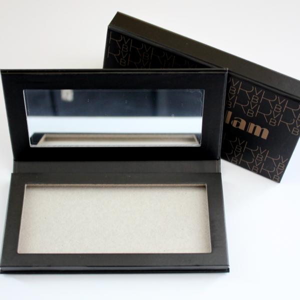 All Black Printing Empty Blush Palette Cardboard Large Magnetic Palette