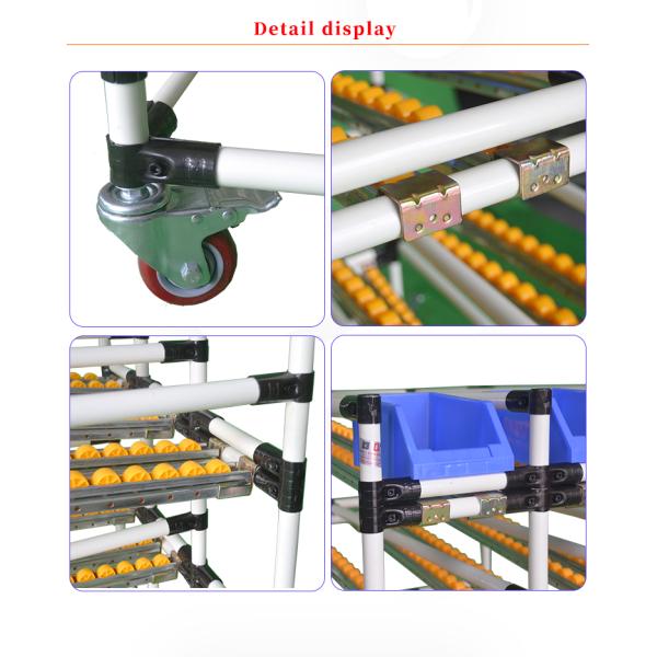 Metallic Roller Track System DY53 , Multi Layer Pipe Rack Storage