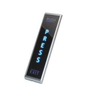 Quality Narrow Surface Mounted Push To Exit Button PRESS / TOUCH Sign Optional Long Button for sale