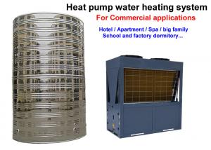 Non Pressurized Commercial Heat Pump Water Heater , Air Conditioner Water Heater