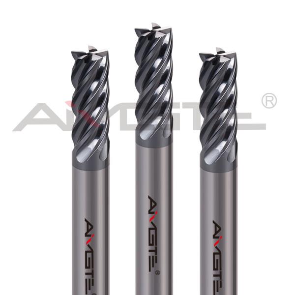 40 Degree 5 Flute End Mill 12mm Square End Mill Cutter 0.4μm For Finish Milling