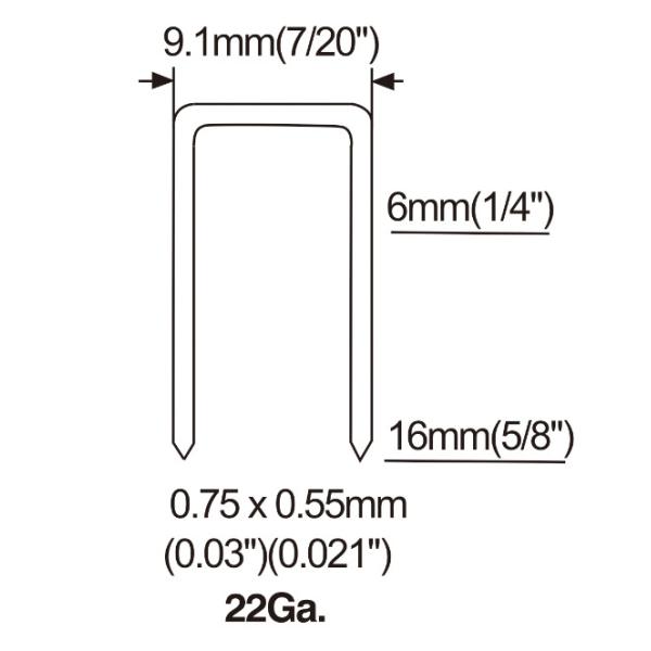 Durable Air Stapler Pneumatic Staple Gun 22gauge for Furniture Fixtures Upholstery with CE (7116S)