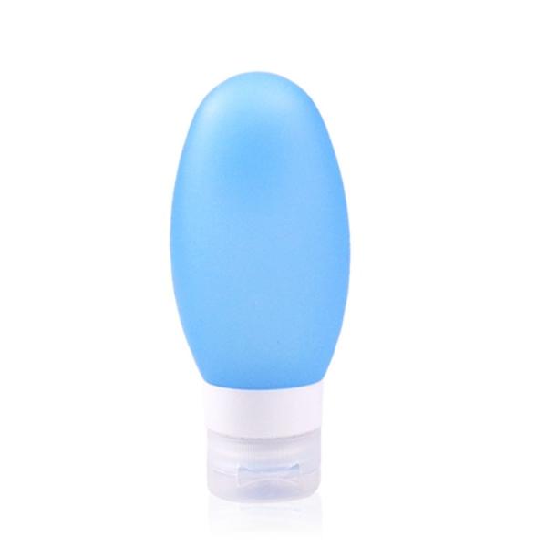 Buy Oval Shape 100ml Silicone Travel Containers Better Air Returning For Squeezing at wholesale prices