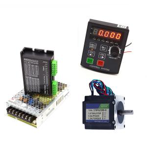 Quality 3Amp Two phase 1.2Nm Single Axis 57 Stepper Motor + TB6600 4A 40V Driver+ Direction Speed Cotroller Set for sale