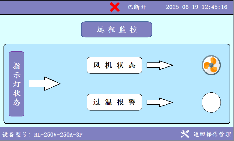 Load Bank Software with Touchscreen Interface for Electric Motor Testing System Featuring Remote Monitoring and Load Loading