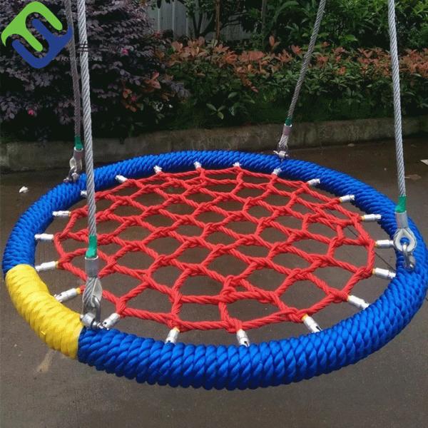 16mm 6 strand PET or PP outdoor combination playground rope for climbing net