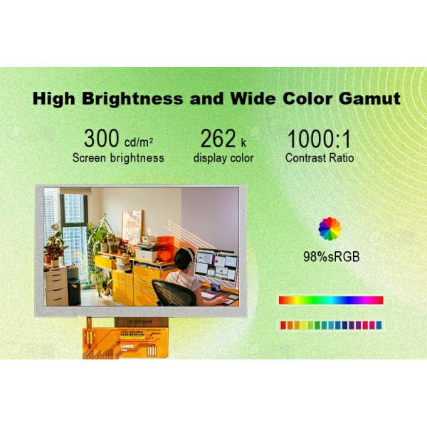 Polcd 5 Inch Lcd Screen 800x480 Resolution ST7262 Driver IC RGB Interface TFT Display