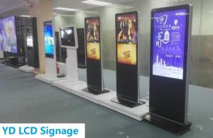 China 43 49 55 65 70 84 inch floor stand LCD advertising player indoor digital signage advertising Kiosk on sale