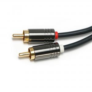 Quality RCA Digital Audio Cable 3.5MM PVC Plated Black Aluminum Alloy ShellQuality For Soundbar 0.5M Conector For Mini Soundbar for sale
