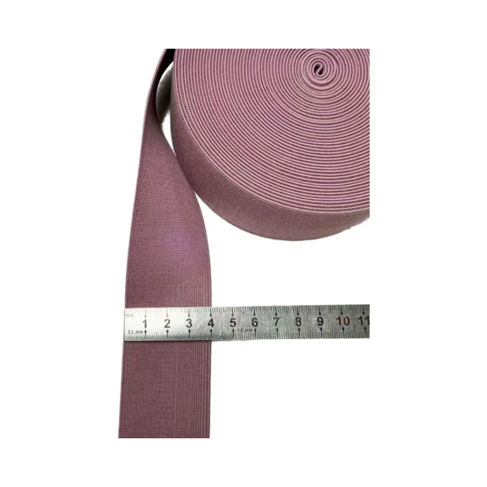 Polyester Elastic For Women Shoe High Elasticity Woven Strong Colored Elastic Strap