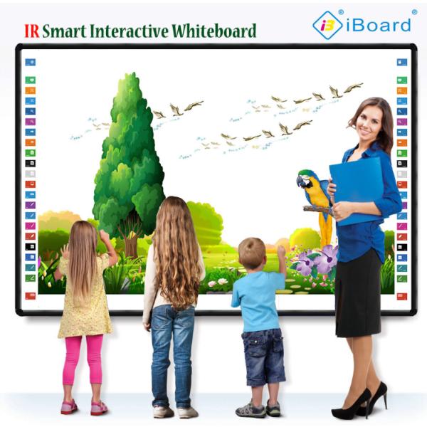 86 Inch 98 Inch 102 Inch Multi Finger Touch Infrared Wall Mounted Interactive Whiteboard Display Smart Board