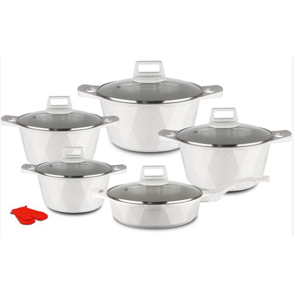 Factory Direct pot set cookware set cooking kitchen aluminum die casting cookware sets