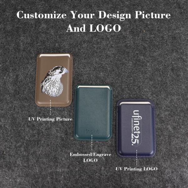 25 Color Magsafe Magnetic Wallet Card Holder Customizable For IPhone