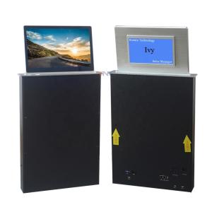 Quality New design conference system lcd monitor lift mechanism with backside name screen for sale