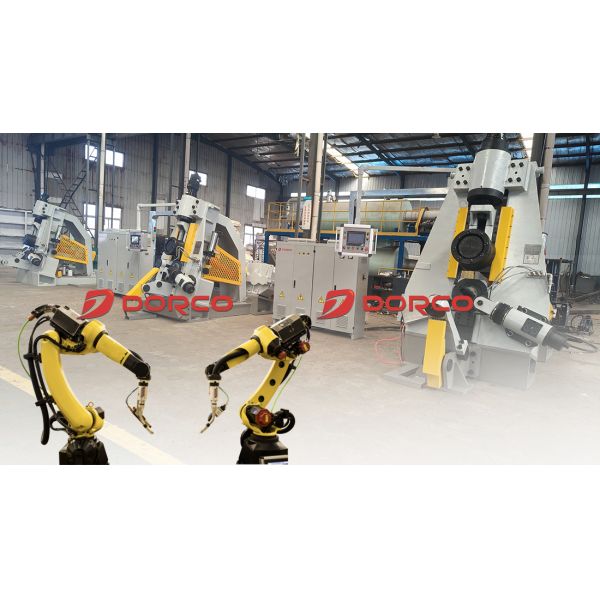 CNC Vertical Ring Rolling Machine with High-Precision Single Axis Robot and Flexible Four Axis Robot for Automated Loading/Unloading