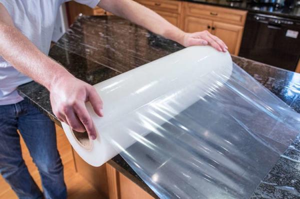 Buy 200m Self Adhesive Removable White Marble Countertops Protective Tape at wholesale prices