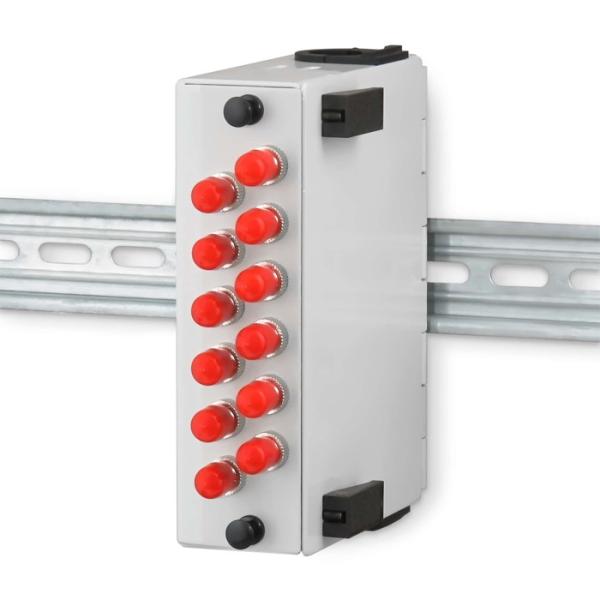 Buy Fiber Patch Panel Din Rail Terminal Box 6 12 ST With Guide Slide at wholesale prices
