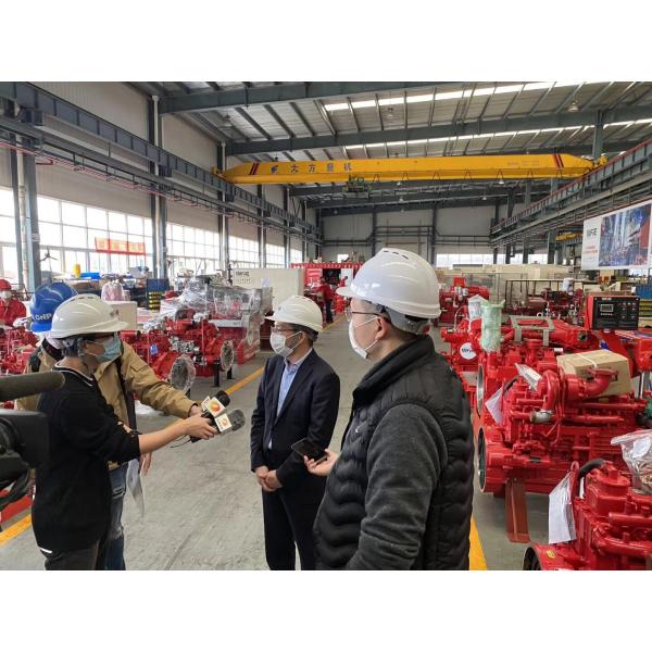 Horizontal Centrifugal Split Case Fire Pump Set 1000 Gpm With Engine , Low Noise