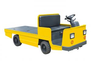 Quality Battery Powered Electric Tow Tractor With Large Platform Solid Wheels for sale