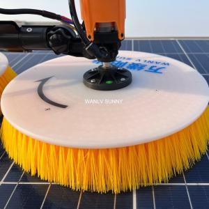 Quality Physical Cleaning Principle Solar Panel Brush with Yellow Nylon Industrial Brush Roller for sale